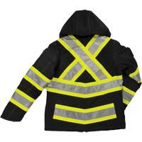 Manteau de s&eacute;curit&eacute; isolant et extensible pour femmes, Polyester, Noir, T-petit Absolute Business Supply