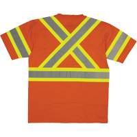 Chemise de s&eacute;curit&eacute; &agrave; manches courtes, Coton, T-petit, Orange haute visibilit&eacute; Absolute Business Supply