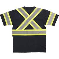 Chemise de s&eacute;curit&eacute; &agrave; manches courtes, Coton, T-petit, Noir Absolute Business Supply