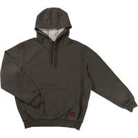 Water Repellent Fleece Pullover Hoodie, Men's, Small, Grey Absolute Business Supply