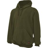 Water Repellent Fleece Pullover Hoodie, Men's, Small, Green Absolute Business Supply