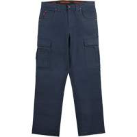 WP100 Work Pants, Cotton/Spandex, Navy Blue, Size 0, 30 Inseam Absolute Business Supply