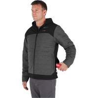 Veste chauffante M12 QuietShell avec pile, Hommes, Petit, Gris Absolute Business Supply