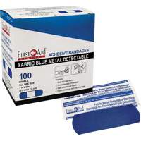 Bandages, Rectangular/Square, 3", Fabric Metal Detectable, Sterile Absolute Business Supply