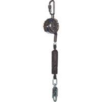 C&acirc;ble de limiteur de chute personnel 36CS V-TEC, 10', Acier galvanis&eacute;, Pivotant Absolute Business Supply