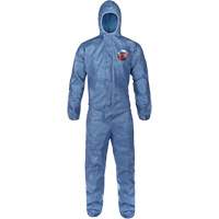 Hooded Coveralls, Large, Blue, MicroMax&reg; VP Absolute Business Supply