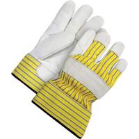 Lined Fitter's Gloves with Safety Cuff, 2X-Large, Grain Cowhide Palm, Acrylic-Pile Inner Lining Absolute Business Supply