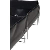 Wire Bracket Berm, 748 US gal. Capacity, 10' W x 10' L x 12" H, L-Bracket Absolute Business Supply