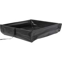 Berme de confinement des d&eacute;versements repliable &agrave; rouler, Capacit&eacute; 15 gal. US, 2' la x 2' lo x 6" h Absolute Business Supply