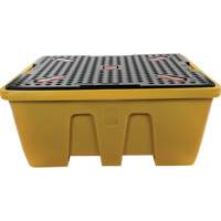Palette de d&eacute;versements IBC, Capacit&eacute; de d&eacute;versement 333 gal. US, 66" x 66" x 27,5" Absolute Business Supply