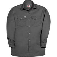 Chemise de travail &agrave; manche longue de premi&egrave;re qualit&eacute;, Hommes, Petit, Charbon Absolute Business Supply
