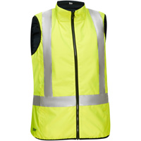 Veste bouffante, enveloppante et r&eacute;versible avec X au dos Bisley pour femmes, Jaune lime haute visibilit&eacute;, Petit, Polyester Absolute Business Supply