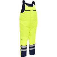 Salopette pour le froid extr&ecirc;me Bisley, Polyester, Petit, Jaune lime haute visibilit&eacute; Absolute Business Supply
