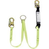 SA-5405-4 Shock Absorbing Lanyard, 4', Snap Hook Center, Snap Hook Leg Ends, Polyester Absolute Business Supply