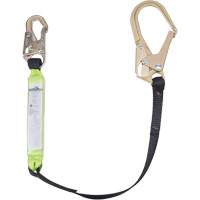 SA-6402-4 Shock Absorbing Lanyard, 4', Form Hook Center, Snap Hook Leg Ends, Polyester Absolute Business Supply
