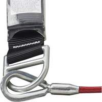 SA-5500-4 Shock Absorbing Lanyard, 4', Snap Hook Center, Snap Hook Leg Ends, Galvanized Steel Absolute Business Supply