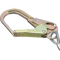 SA-5502-6 Shock Absorbing Lanyard, 6', Form Hook Center, Snap Hook Leg Ends, Galvanized Steel Absolute Business Supply