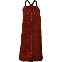 Tablier en cuir de vache Tillman 3842, Salopette, 42" lo, Brun Absolute Business Supply