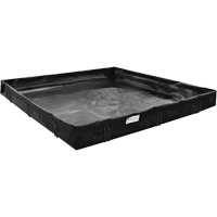 Spill Containment Berm, 179 US gal. Capacity, 6' W x 4' L x 1" H, L-Bracket Absolute Business Supply