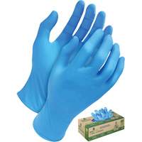 Gants jetables en tri polym&egrave;re, Petit, Poly&eacute;thyl&egrave;ne, 5 mils, Sans poudre, Bleu Absolute Business Supply