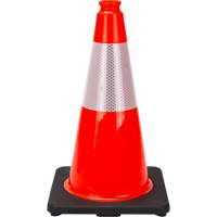 Premium Traffic Cone, 18", Orange, 6" Reflective Collar(s) Absolute Business Supply