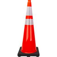 Premium Traffic Cone, 36", Orange, 4" & 6" Reflective Collar(s) Absolute Business Supply