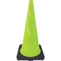 Premium Traffic Cone, 18", Lime Green Absolute Business Supply