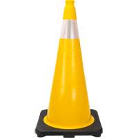 Premium Traffic Cone, 28", Yellow, 4" Reflective Collar(s) Absolute Business Supply