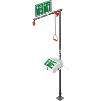 Douche combin&eacute;e avec cuvette ferm&eacute;e en ABS et entr&eacute;e inf&eacute;rieure, Socle Absolute Business Supply