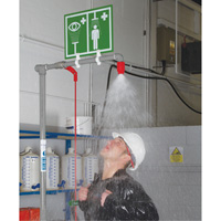 Douche combin&eacute;e avec cuvette ferm&eacute;e en ABS et entr&eacute;e sup&eacute;rieure, Socle Absolute Business Supply