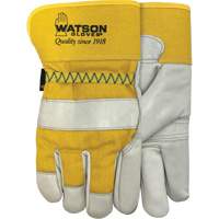 94003i Leather Combo Lined Gloves, Large, Grain Cowhide Palm, Fleece Inner Lining Absolute Business Supply