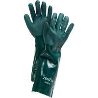 Gants verts &agrave; double enduit, 18" lo, PVC, Doublure en Jersey de coton, 70 mils Absolute Business Supply