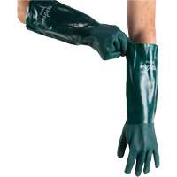 Gants verts &agrave; double enduit, 18" lo, PVC, Doublure en Jersey de coton, 70 mils Absolute Business Supply