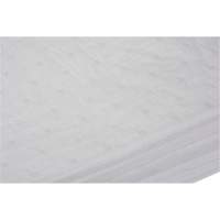 Feuilles absorbantes li&eacute;es, Huile seulement, 15" x 19", 10 gal. d'absorption Absolute Business Supply