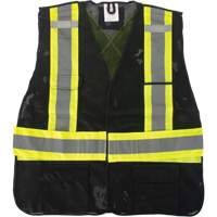 Veste d'arpenteur conforme aux normes de la CSA, Noir, Moyen, Polyester Absolute Business Supply