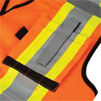 6680 Veste d'arpenteur antimicrobienne haute visibilit&eacute; avec dos en maille, Orange haute visibilit&eacute;, Petit, Polyester Absolute Business Supply