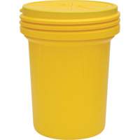 Lab Pack Plastic Barrel Drum with Screw-On Lid, 30 US gal., Mobile/Stationary Absolute Business Supply