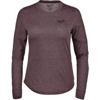 FREEFLEX Long-Sleeve Hybrid T-Shirt, Women's, X-Small, Purple Absolute Business Supply