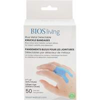 Blue Bandages, Knuckle, 3", Fabric Metal Detectable, Sterile Absolute Business Supply