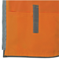 Veste de s&eacute;curit&eacute; pour arpenteur Pioneer avec fermeture &agrave; glissi&egrave;re et dos en maille, Orange haute visibilit&eacute;, Petit, Polyester Absolute Business Supply