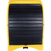 4-Drum Hard Cover Spill Pallet, 68.11" L x 61.61" W x 83.07" H, 1433 lbs. Load Capacity Absolute Business Supply