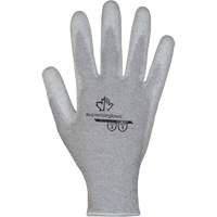Gants blancs KnitActiv dissipatifs &eacute;lectrostatiques et peu pelucheux, 5, R&ecirc;vetement Polyur&eacute;thane, Calibre 13, Enveloppe en Nylon/Coton Absolute Business Supply