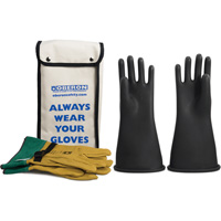 Class 2 Rubber Electrical Glove Kit, 9, 14" L, 37 cal/cm², NFPA 70E Absolute Business Supply