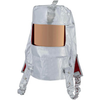 Cagoule r&eacute;fl&eacute;chissant la chaleur avec fen&ecirc;tre transparente dor&eacute;e Absolute Business Supply