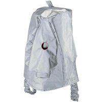 Cagoule r&eacute;fl&eacute;chissant la chaleur avec fen&ecirc;tre transparente dor&eacute;e Absolute Business Supply