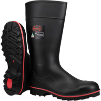 Bottes de s&eacute;curit&eacute; Boss Footwear avec r&eacute;sistance int&eacute;grale aux d&eacute;charges &eacute;lectriques, M&eacute;lange de polym&egrave;res/PVC, Embout Acier, Pointure 4 Absolute Business Supply