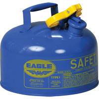 Bidon de s&eacute;curit&eacute; pour le k&eacute;ros&egrave;ne, Type I, Acier galvanis&eacute;, 2 gal. US, Bleu, Homologu&eacute; FM/List&eacute; UL/ULC Absolute Business Supply