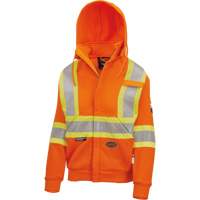Chandail lourd avec capuchon, Femmes, T-petit, Orange haute visibilit&eacute; Absolute Business Supply