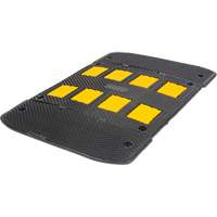 Speed Hump with End Caps, Rubber, 3' L x 40" W x 2" H Absolute Business Supply