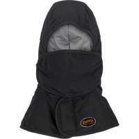 Doublure matelass&eacute;e ignifug&eacute;e Pioneer 765A pour casque de s&eacute;curit&eacute; avec un long cou et embout buccal amovible, Noir/Gris, Coton/FR-Tech/Modacrylique/Nylon Absolute Business Supply